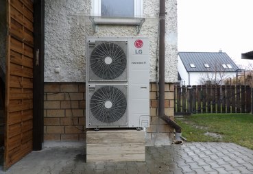 Instalace tepelného čerpadla SPLIT 16kW dvougenerační rodinný dům